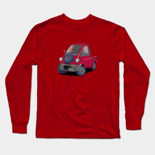 Dark Red Daihatsu Midget 2  micro van Long Sleeve T-Shirt